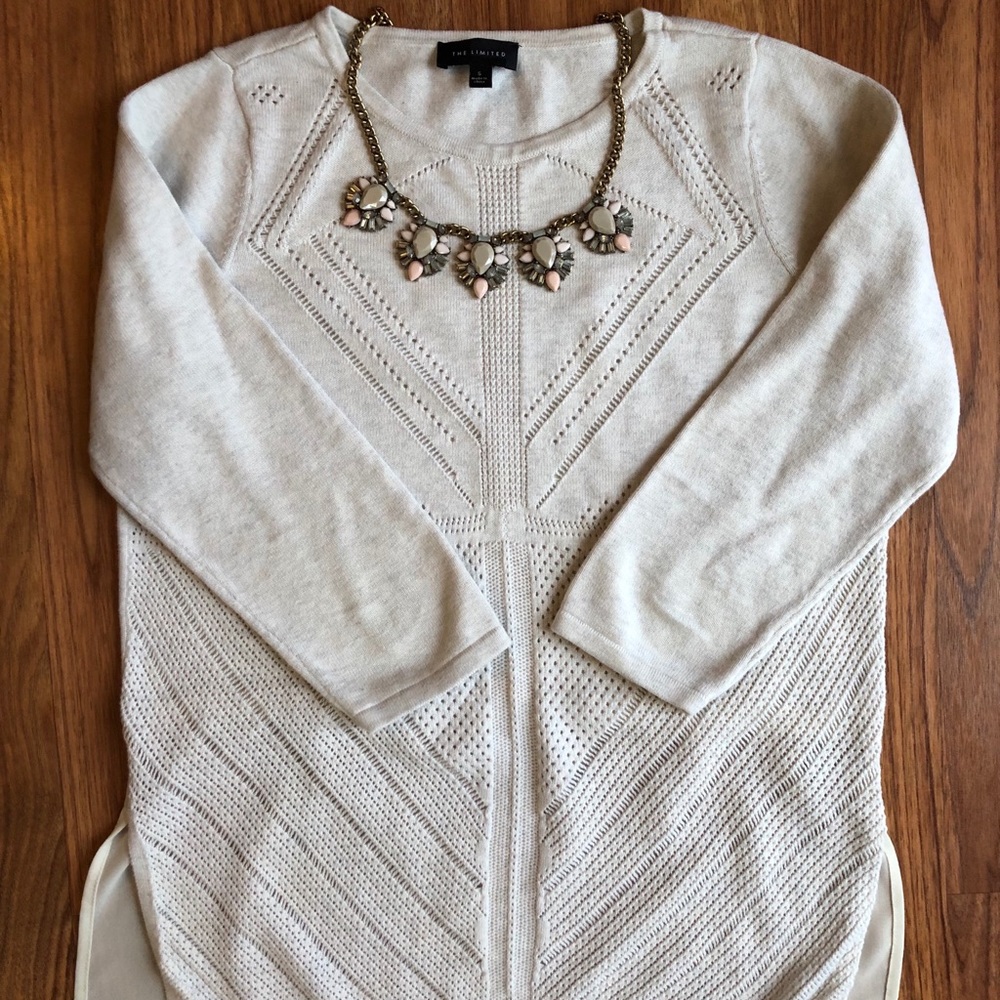 The Limited Mixed Media Sweater, S